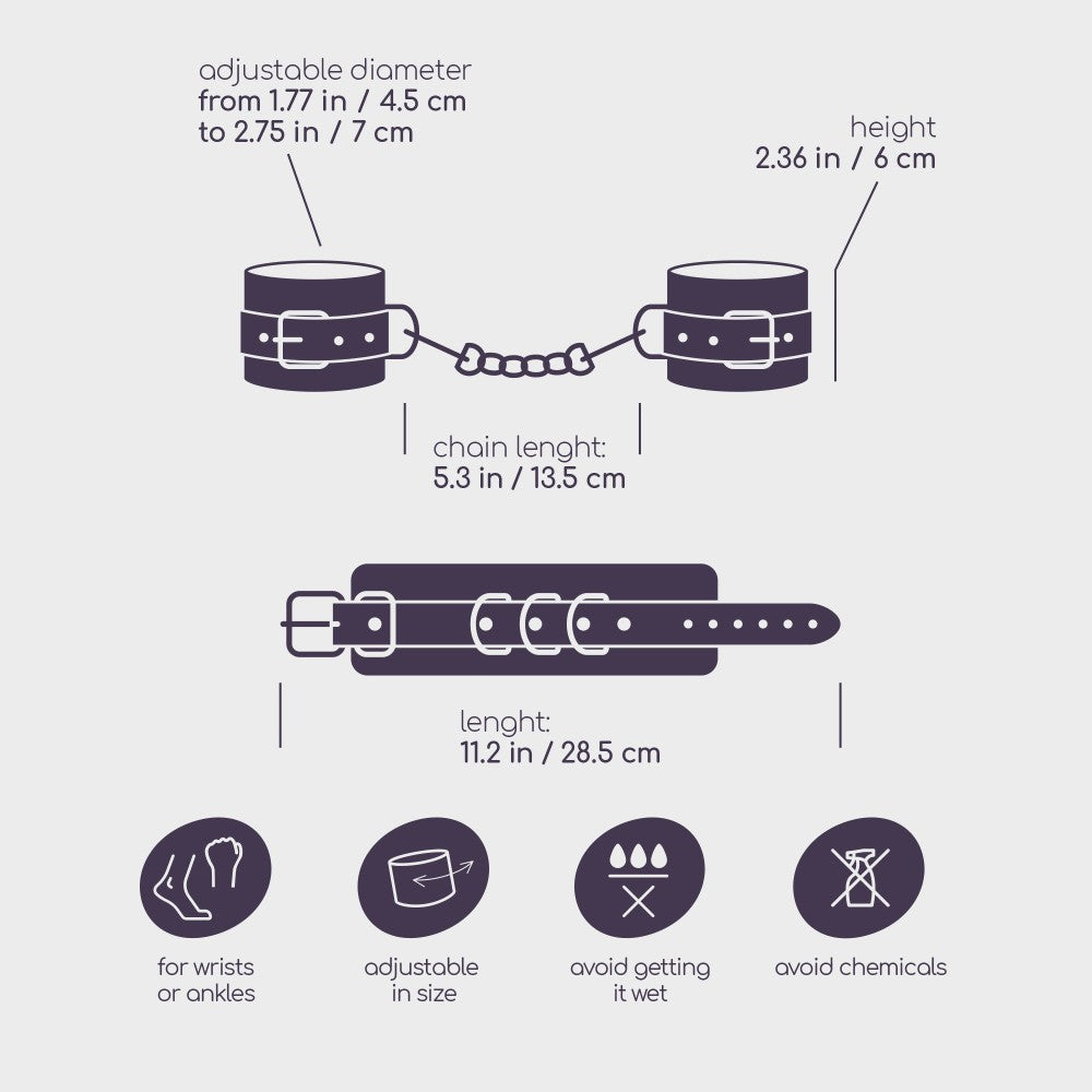 Manette Bondage Love - Nero